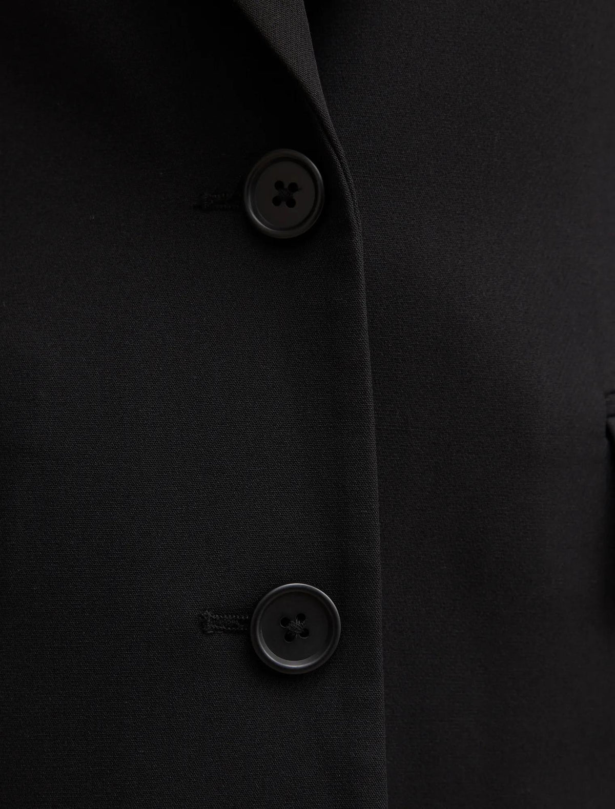 Lee Belden Oturan Blazer Ceket Siyah