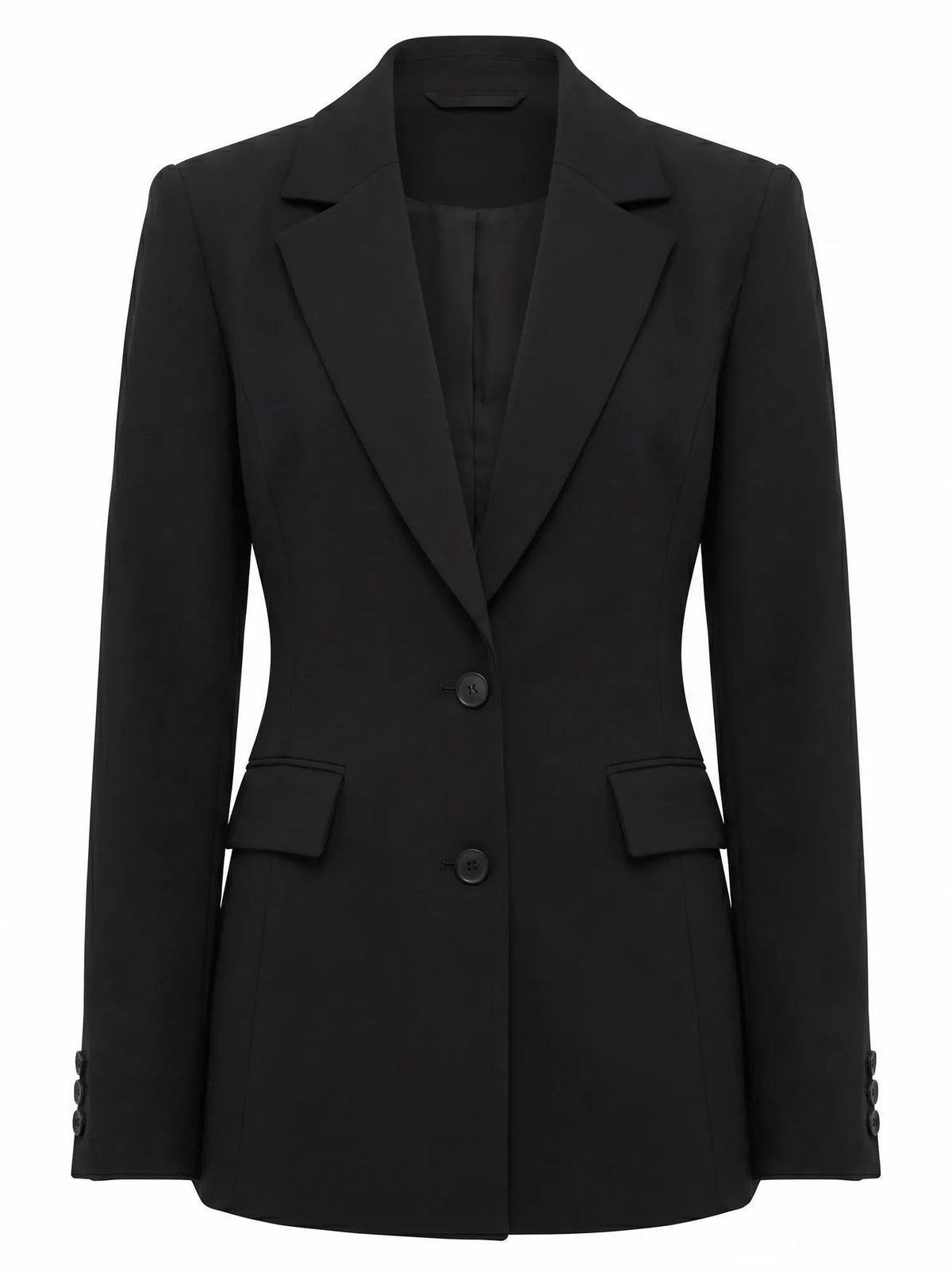 Lee Belden Oturan Blazer Ceket Siyah