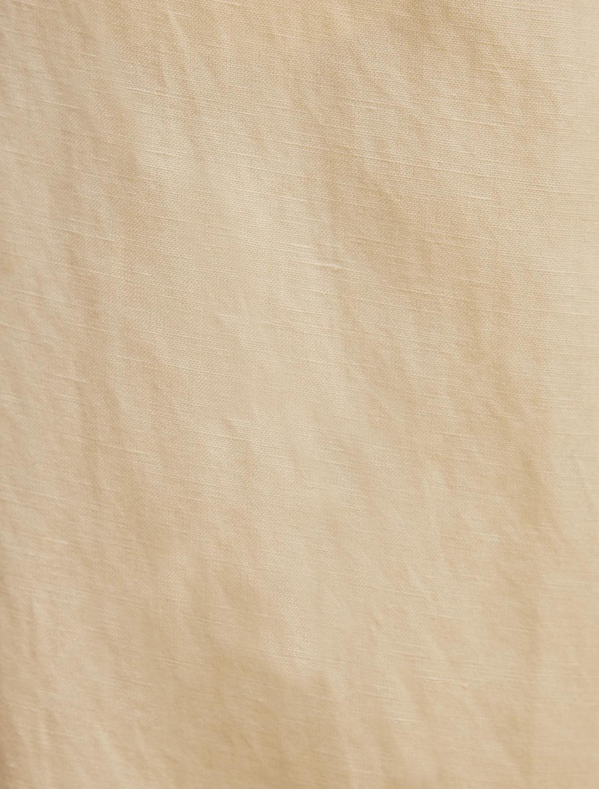 Matilda Keten Karışımlı Geniş Paça Pantolon Tereyağı Sarısı