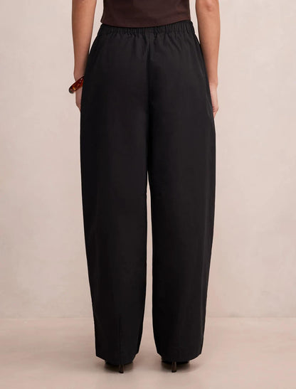 Rowan Barrel Leg Pantolon Siyah