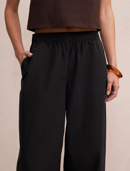 Rowan Barrel Leg Pantolon Siyah