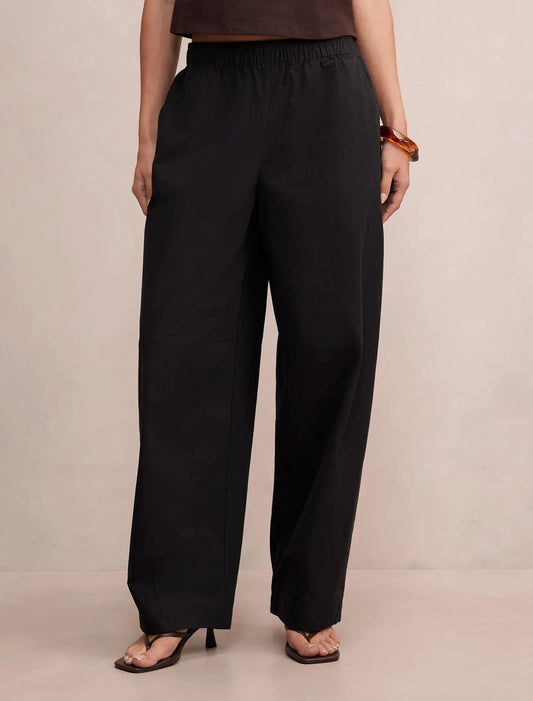 Rowan Barrel Leg Pantolon Siyah