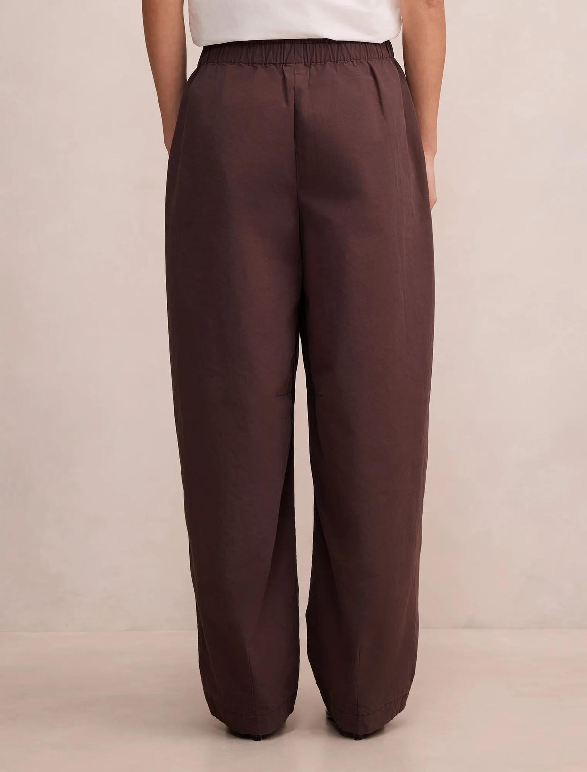 Rowan Barrel Leg Pantolon Çikolata Kahvesi