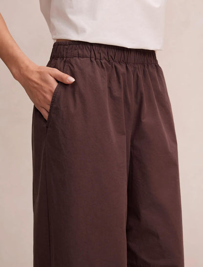 Rowan Barrel Leg Pantolon Çikolata Kahvesi