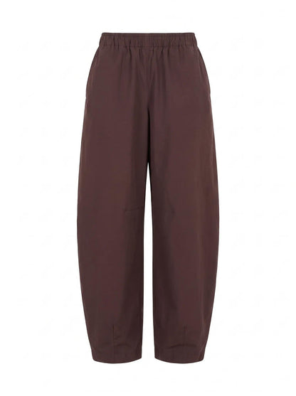 Rowan Barrel Leg Pantolon Çikolata Kahvesi