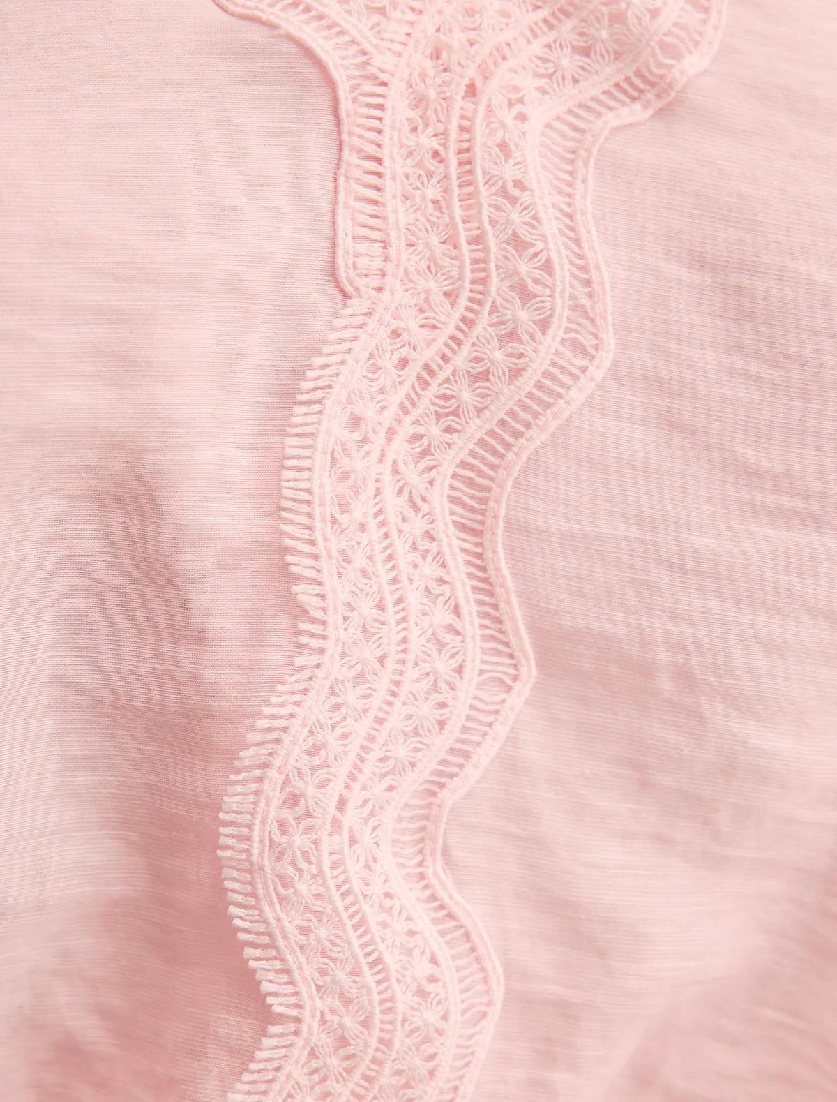Maeve Bağlamalı Dantel Bluz Primrose Pembe