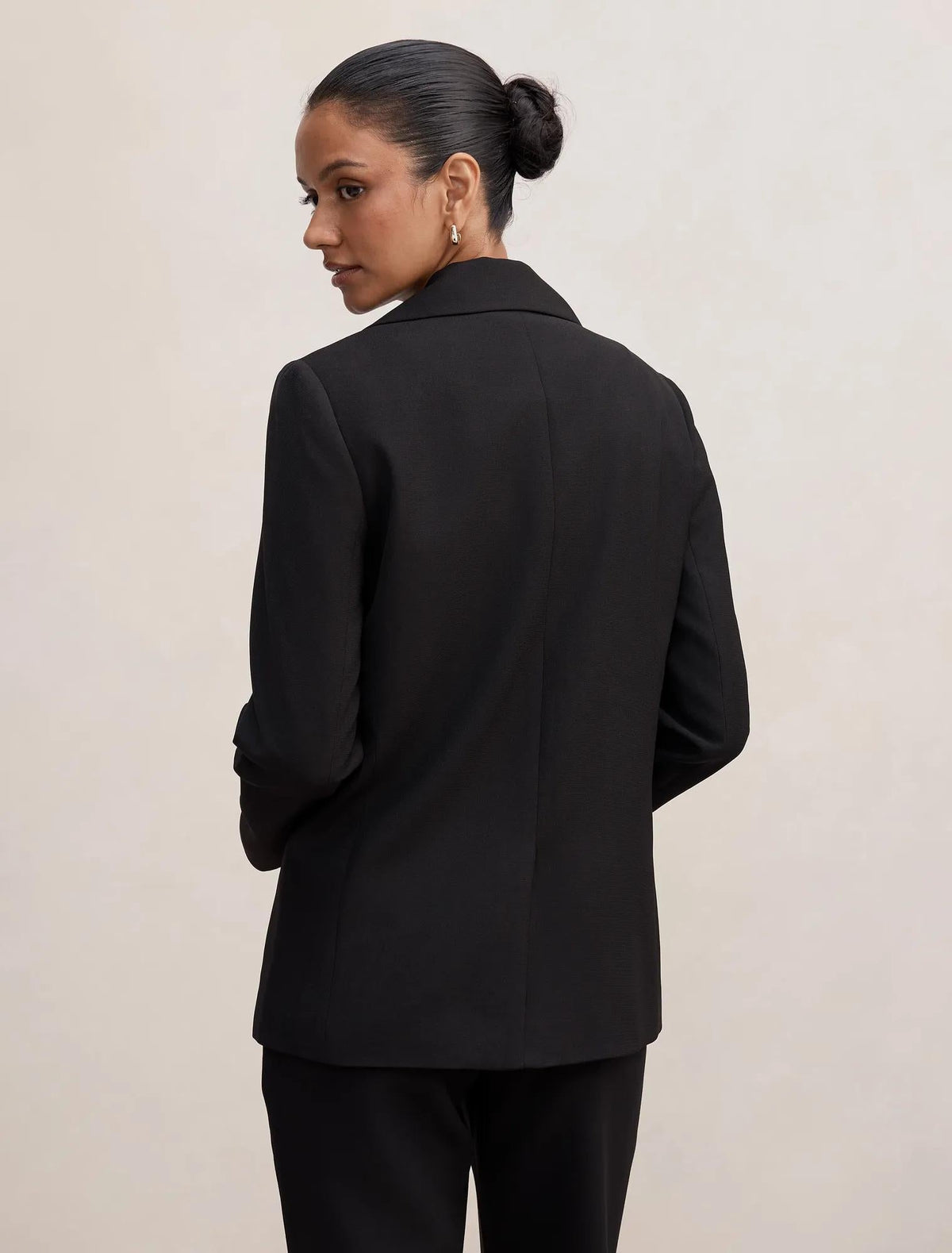Dylan Petite Bol Kesim Blazer Ceket Siyah
