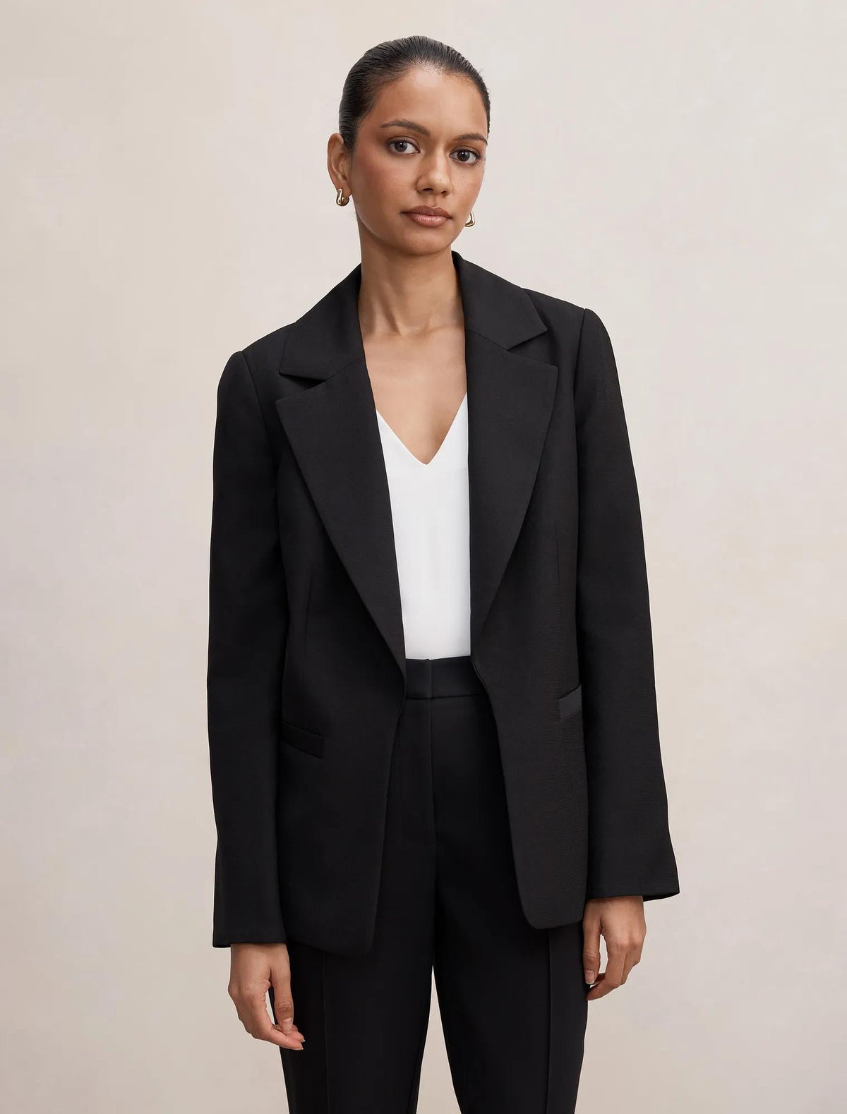 Dylan Petite Bol Kesim Blazer Ceket Siyah