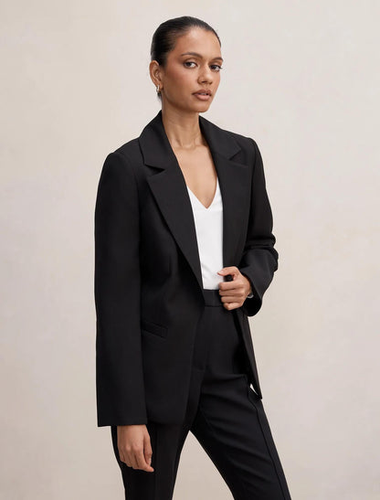 Dylan Petite Bol Kesim Blazer Ceket Siyah