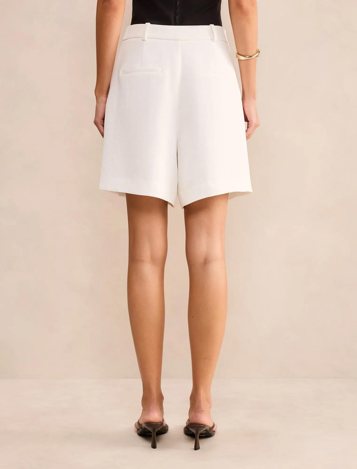 Olivia Longline Şort Kırık Beyaz