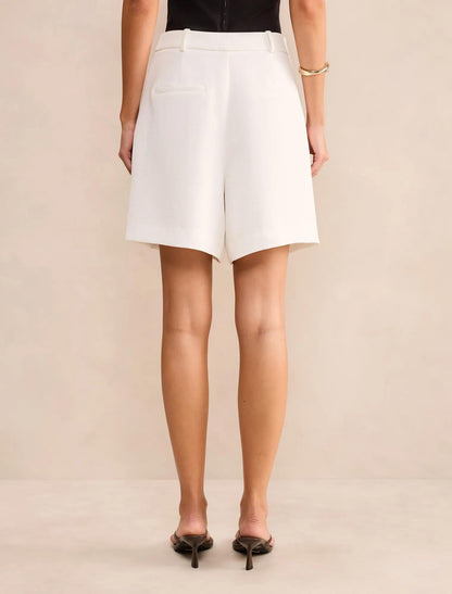 Olivia Longline Şort Kırık Beyaz