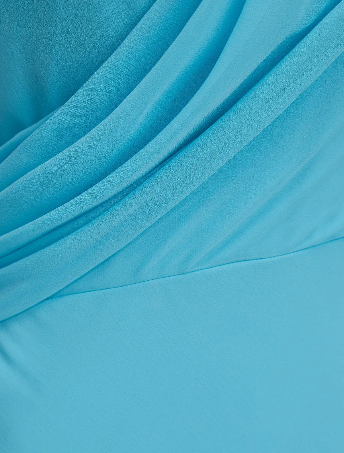 Rory Boyundan Bağlamalı Drape Maxi Elbise Mavi Mist