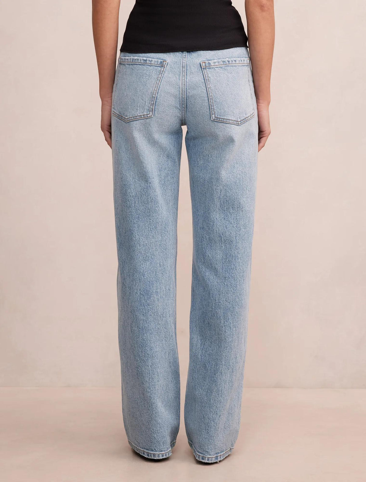 Emma Mid Rise Balon Paça Jean Açık Yıkama