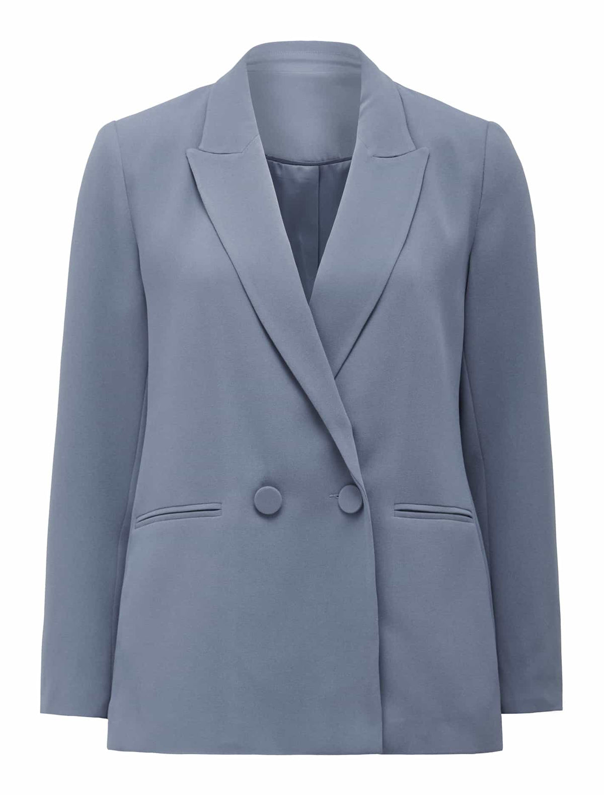 Penny Oversize Blazer Ceket Petite Ofis Stili Mavi