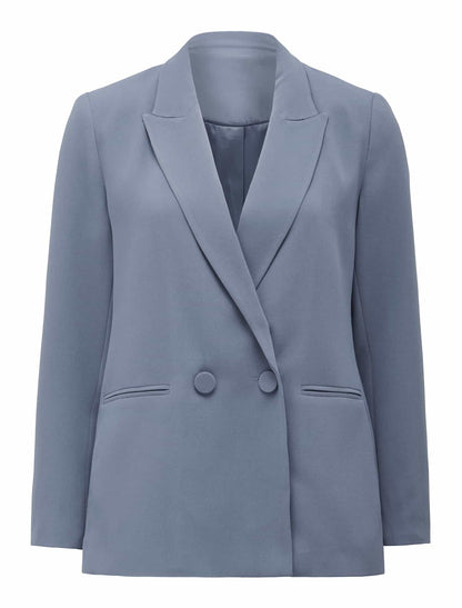 Penny Oversize Blazer Ceket Petite Ofis Stili Mavi