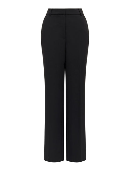 Ava Petite Düz Paça Pantolon Siyah