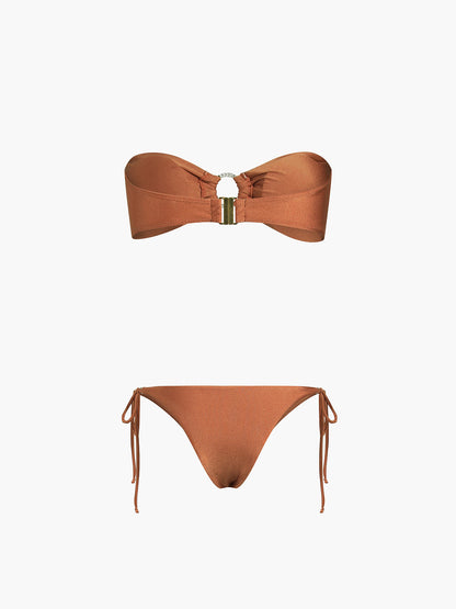 Kakao Çekirdekleri İki Parçalı Bikini Mayo