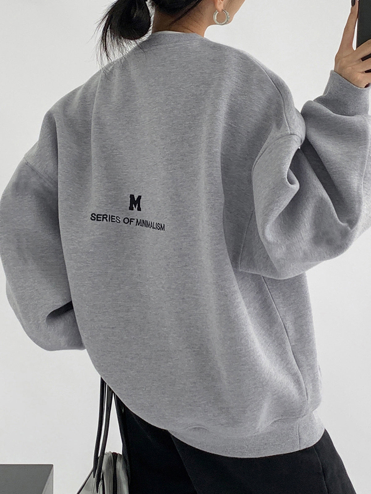 Minimalizm Büyük Boy Sweatshirt