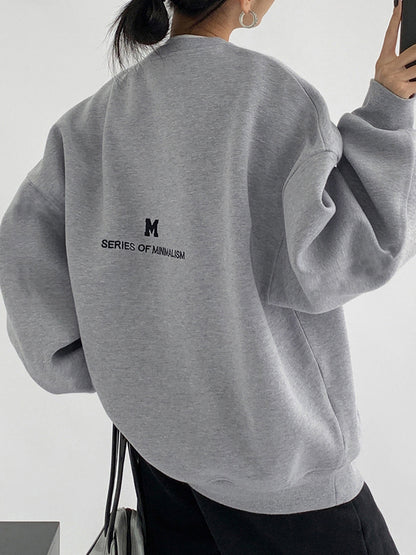 Minimalizm Büyük Boy Sweatshirt