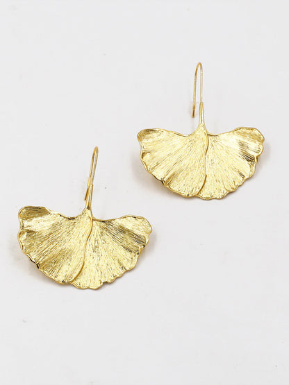 Ginkgo Yaprağı Küpeleri