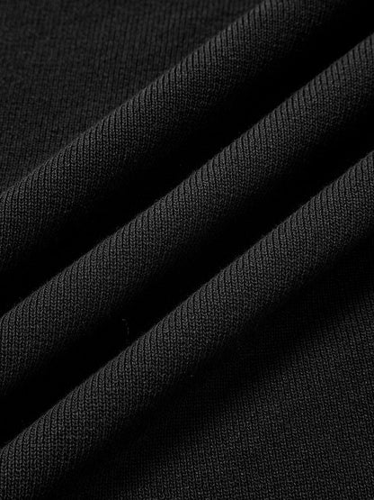 Slim Fit Kontrast Bağlamalı Kazak Elbise
