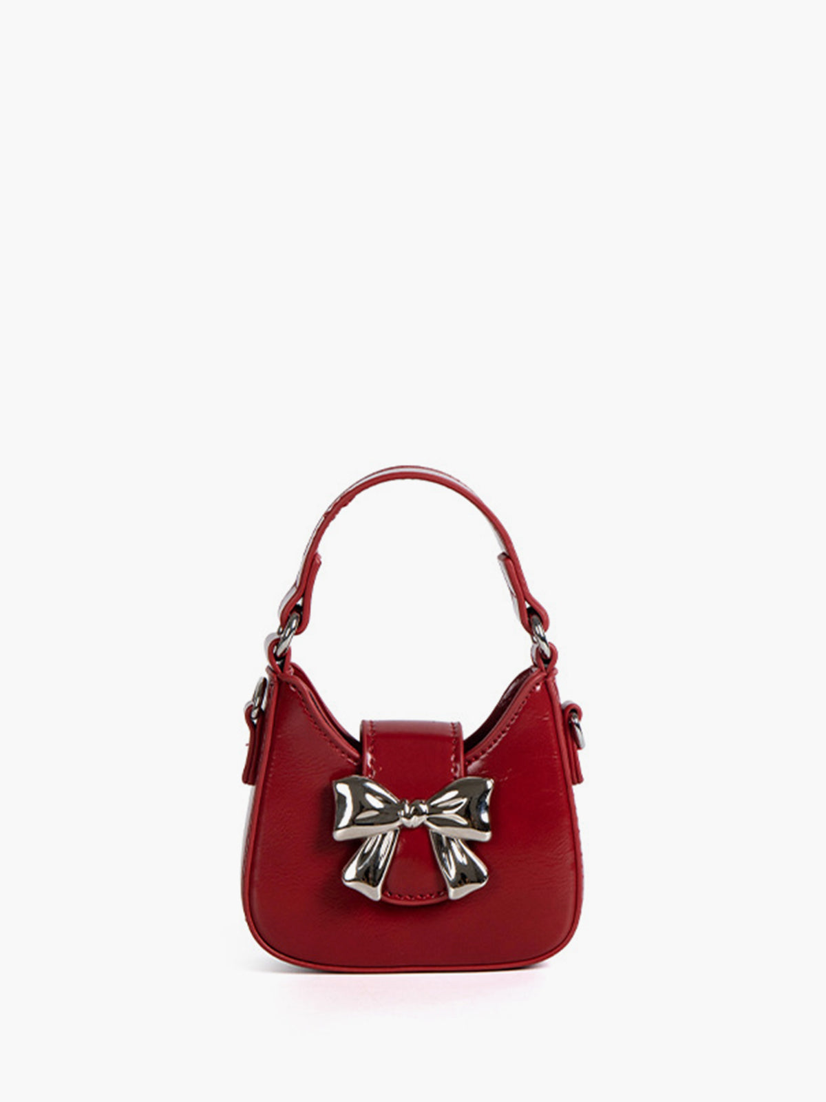Fiyonklu Kapaklı Mini Tote Çanta