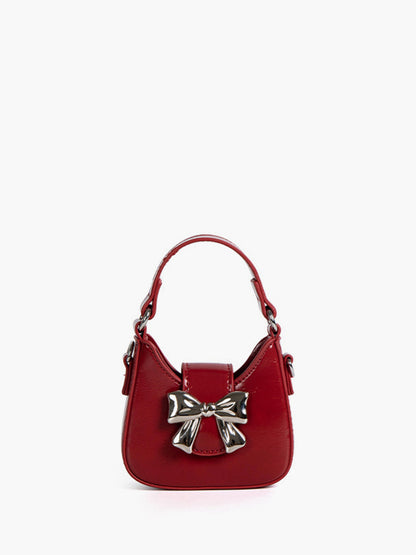 Fiyonklu Kapaklı Mini Tote Çanta