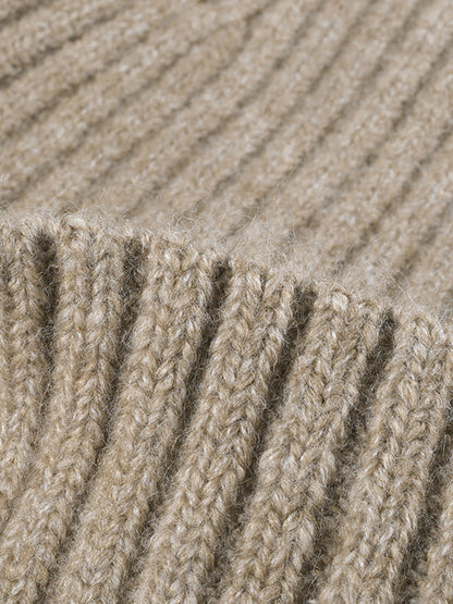 Yün Karışımlı Kaburgalı Yumuşak Şapka