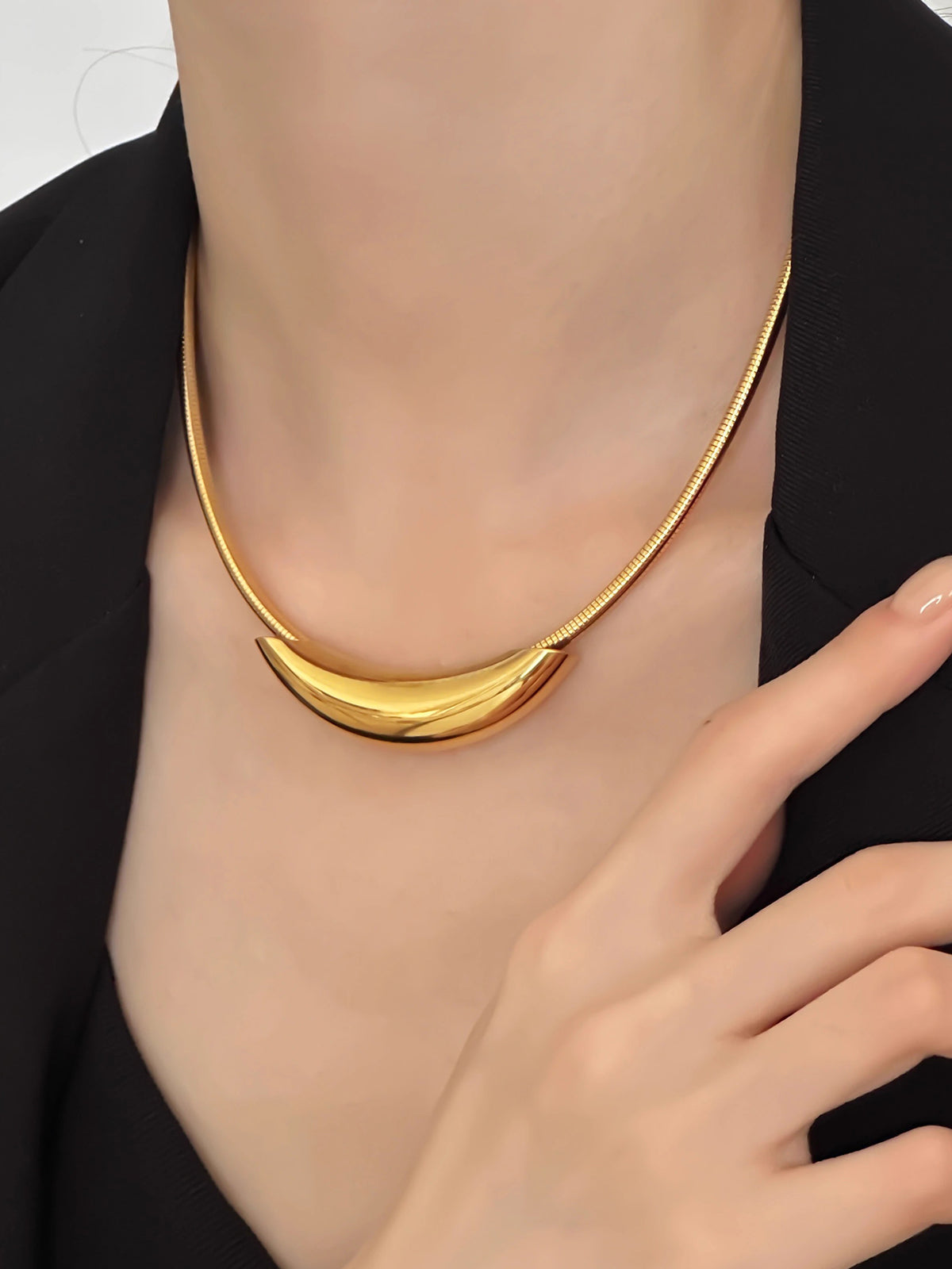 Şık O-Ring Choker Kolye