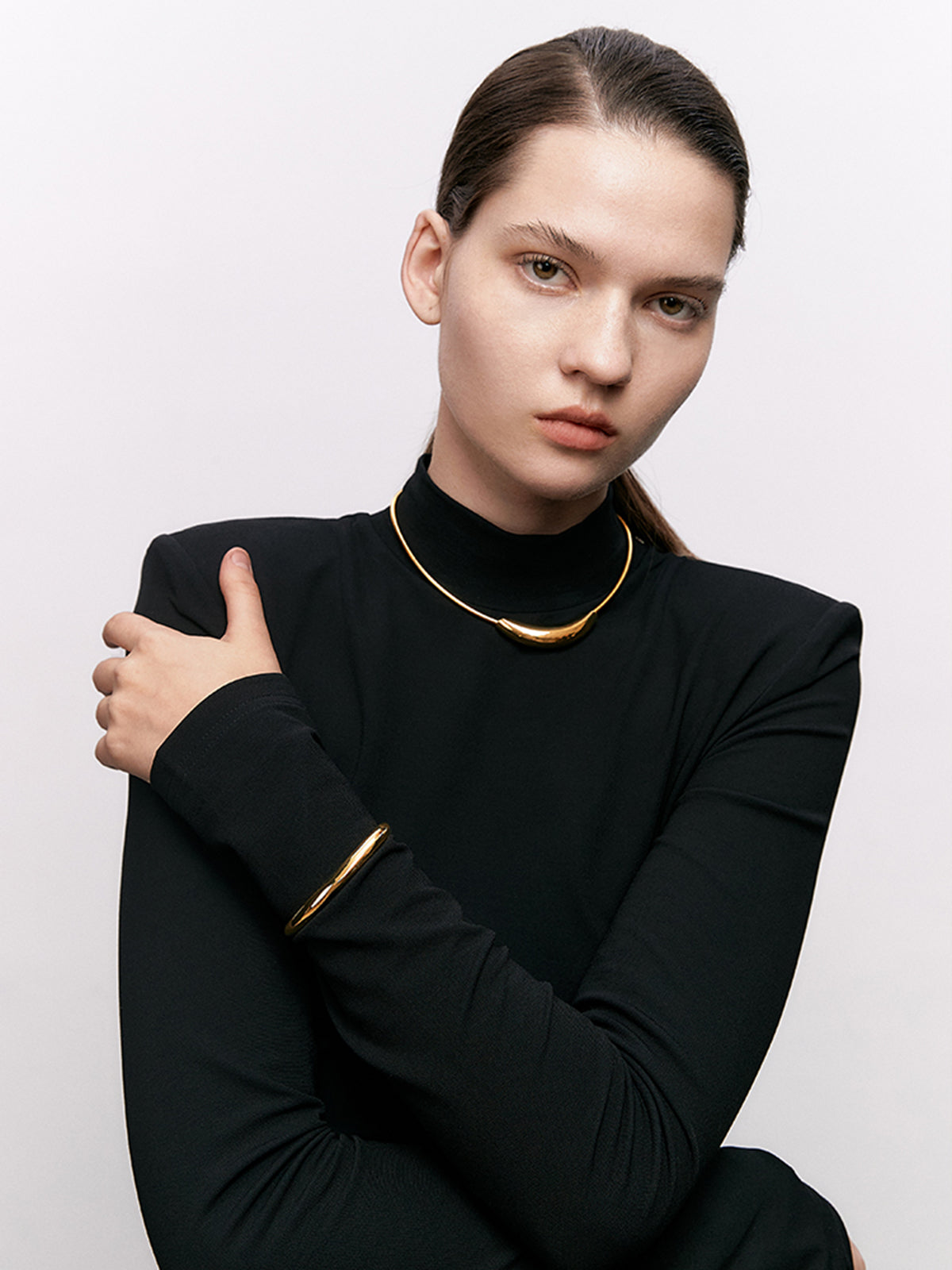 Şık O-Ring Choker Kolye