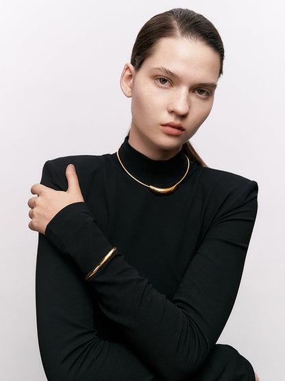 Şık O-Ring Choker Kolye