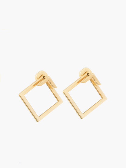 Kare Geometrik Küpeler