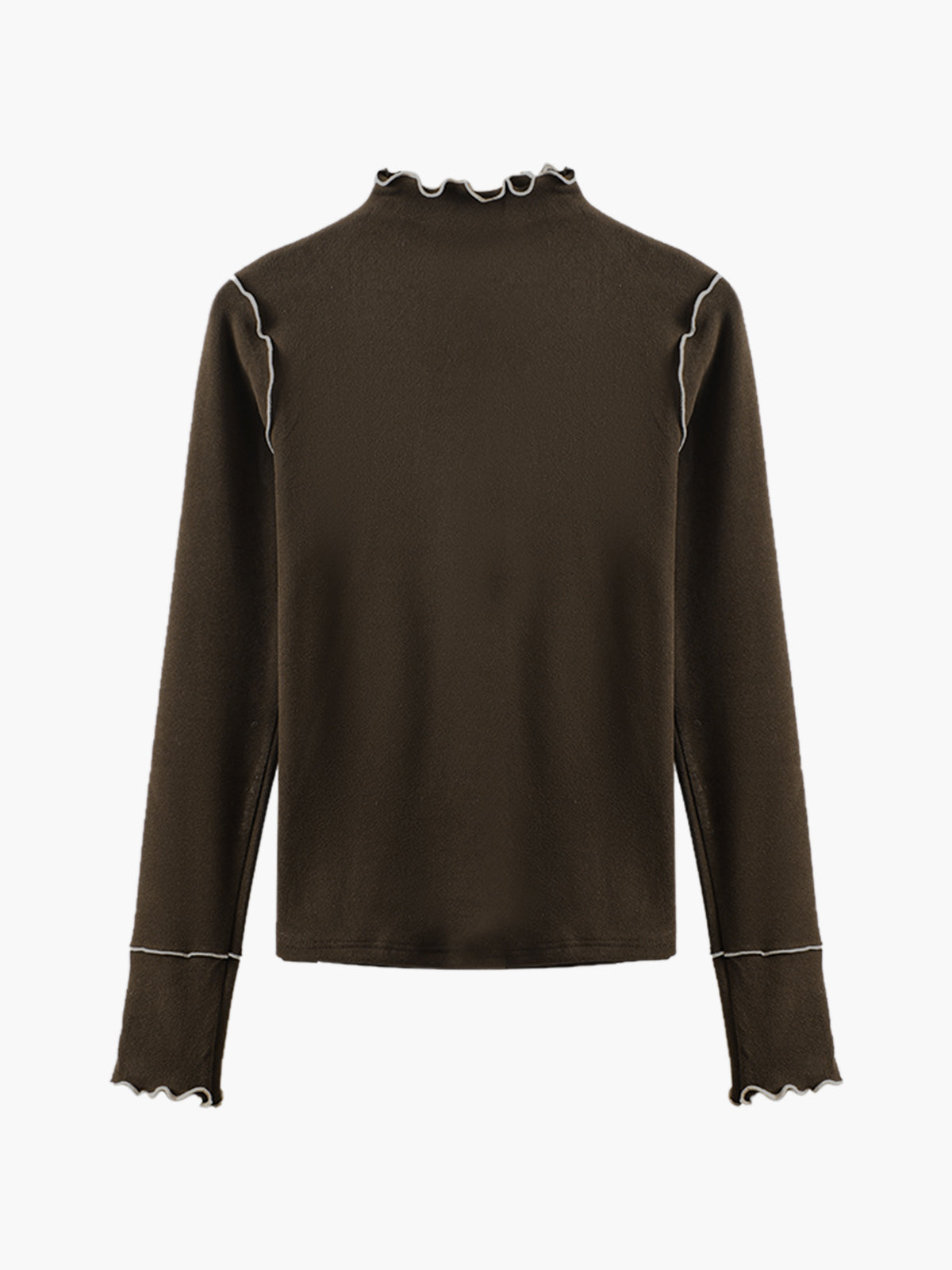 Dalgalı Kesim Jersey Slim Tişört