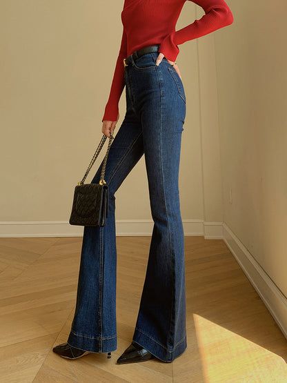 Kemersiz Kot Slim Bootcut Pantolon