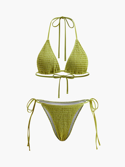 Bağcıklı Askılı Üçgen Bikini