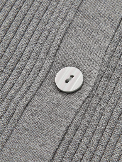 Ribbed Yaka İnce Hırka