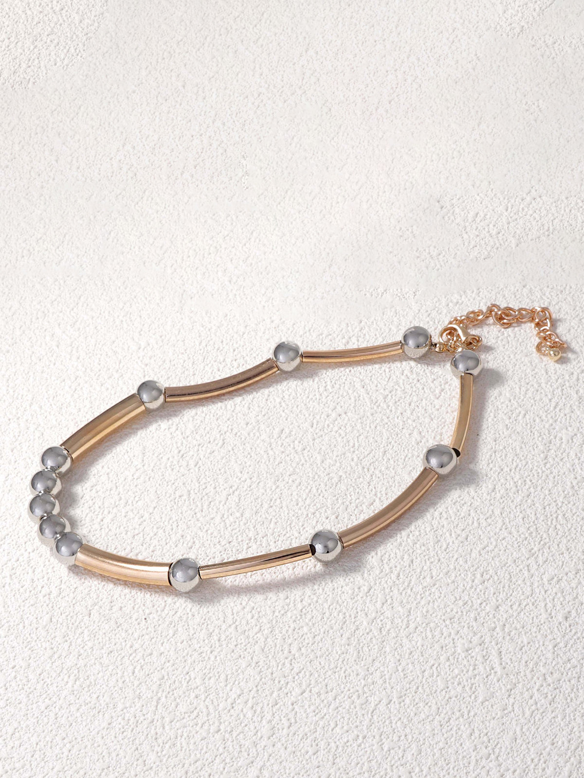 Minimalist İki Renkli Metal Kolye