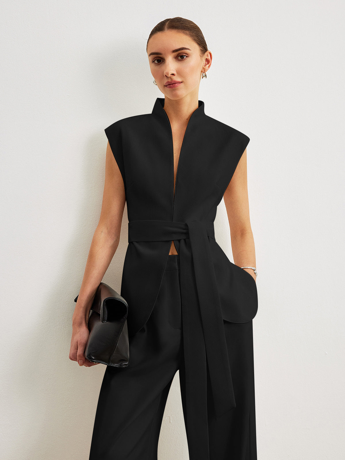 Kemerli Peplum Üst