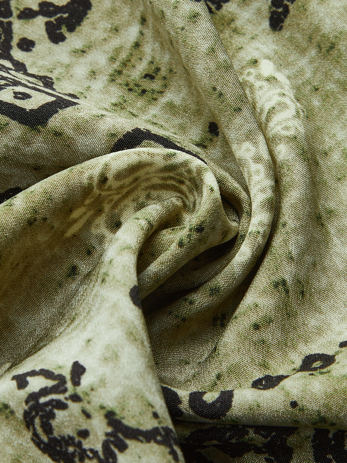 Paisley Desenli Geniş Paça Pantolon