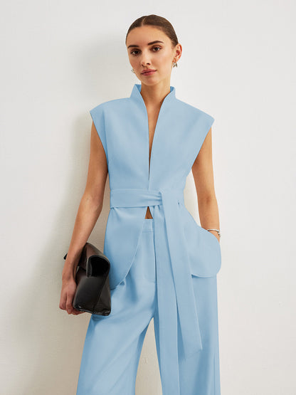 Kemerli Peplum Üst