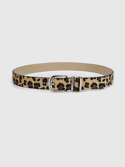 Leopar Desenli Tokalı Kemer