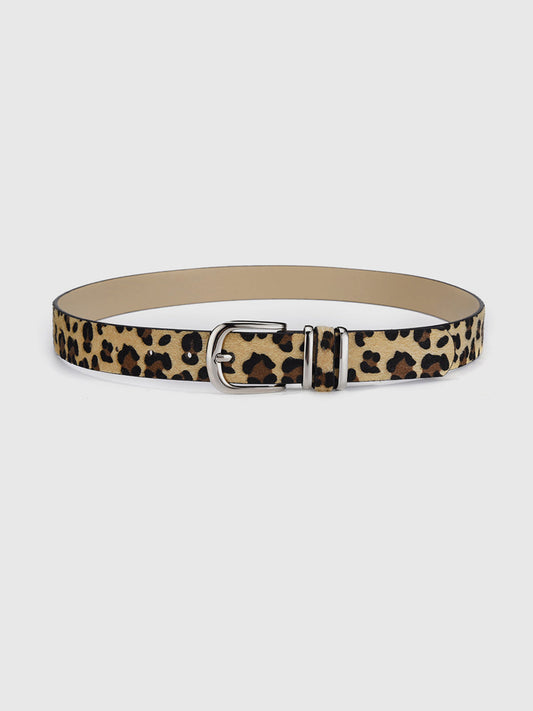 Leopar Desenli Tokalı Kemer