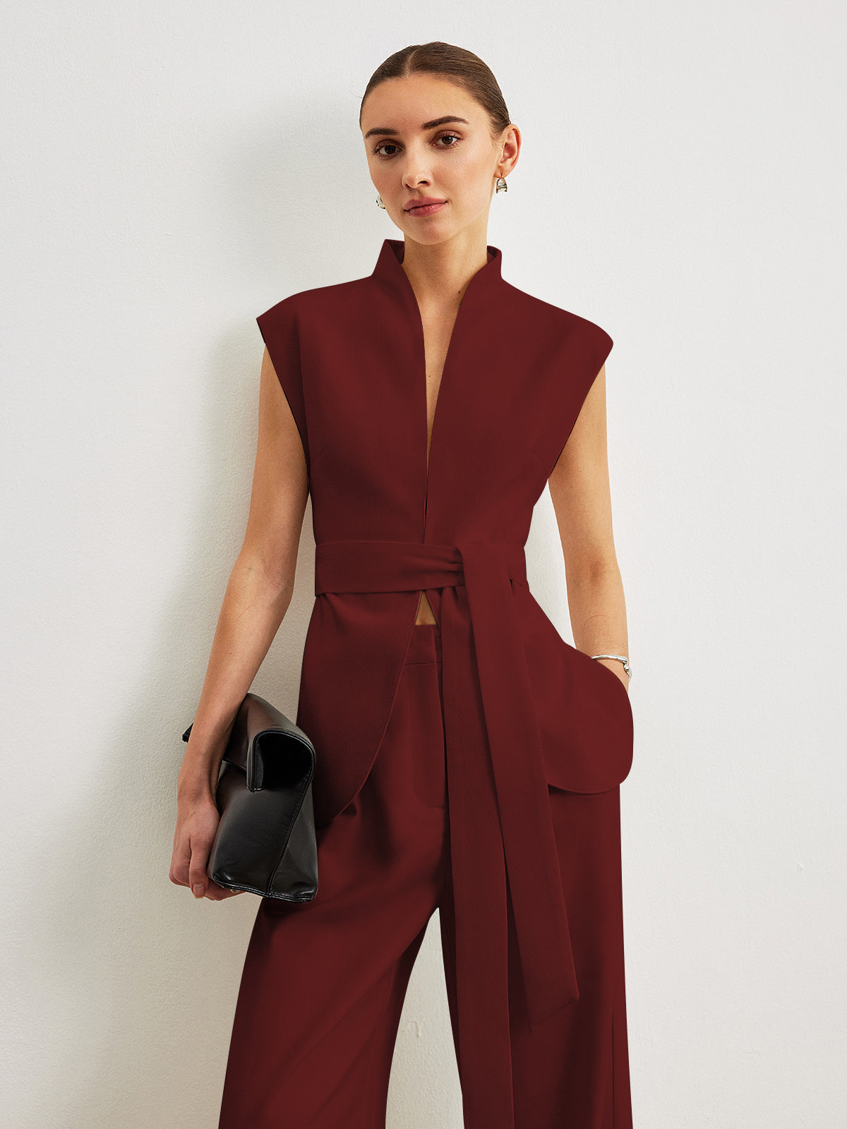 Kemerli Peplum Üst