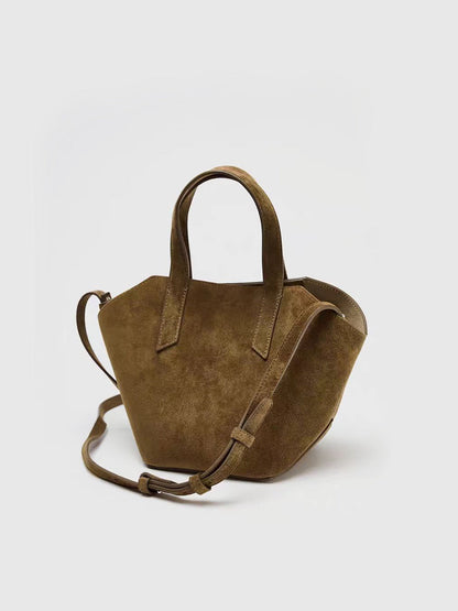 Süet Mini Tote Çanta