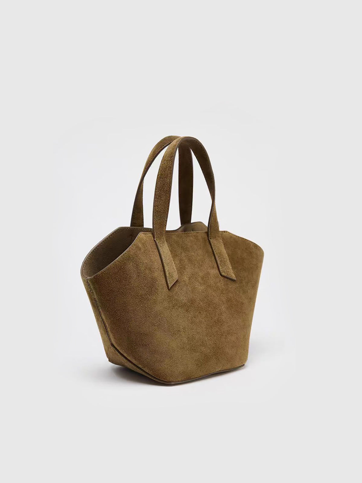 Süet Mini Tote Çanta
