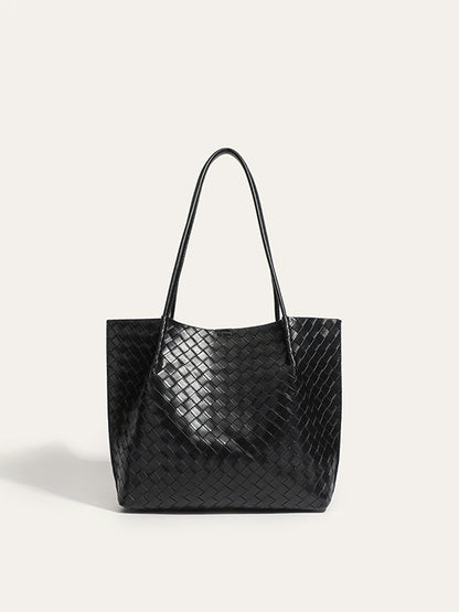 Dokuma PU Tote Çanta