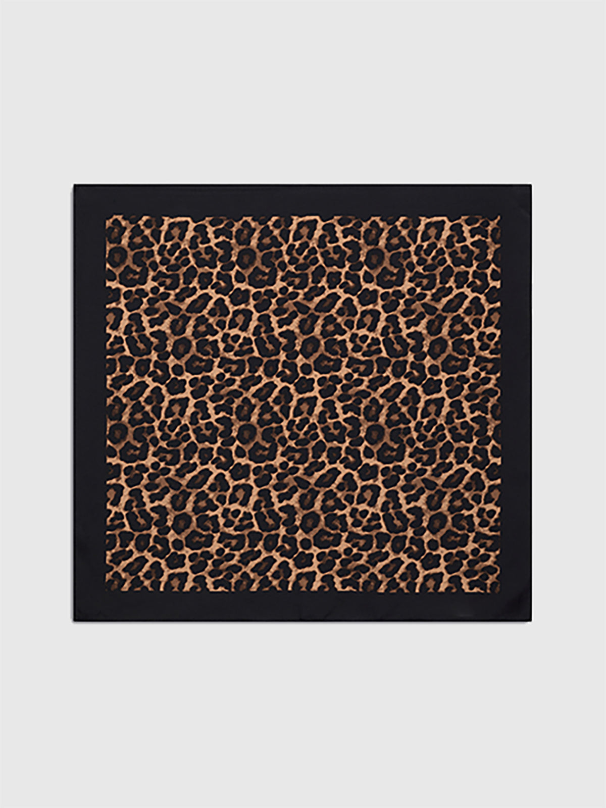Leopar Desenli Kare Eşarp