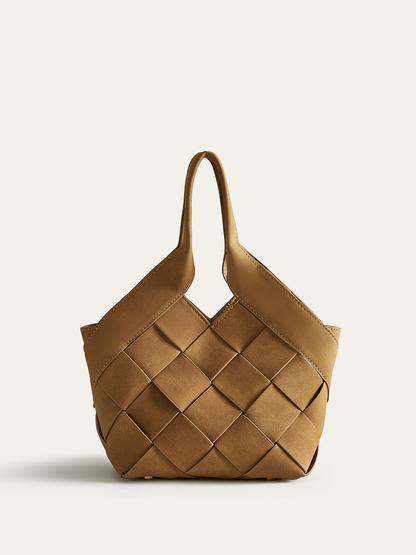 Dokuma PU Tote Çanta