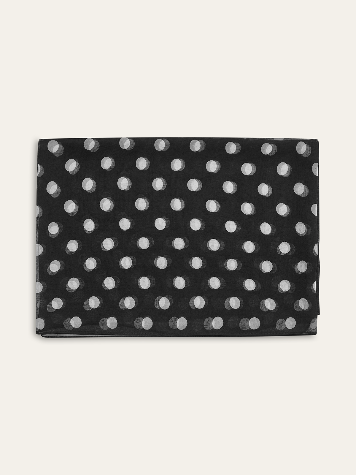Polka Dot Şeffaf Eşarp