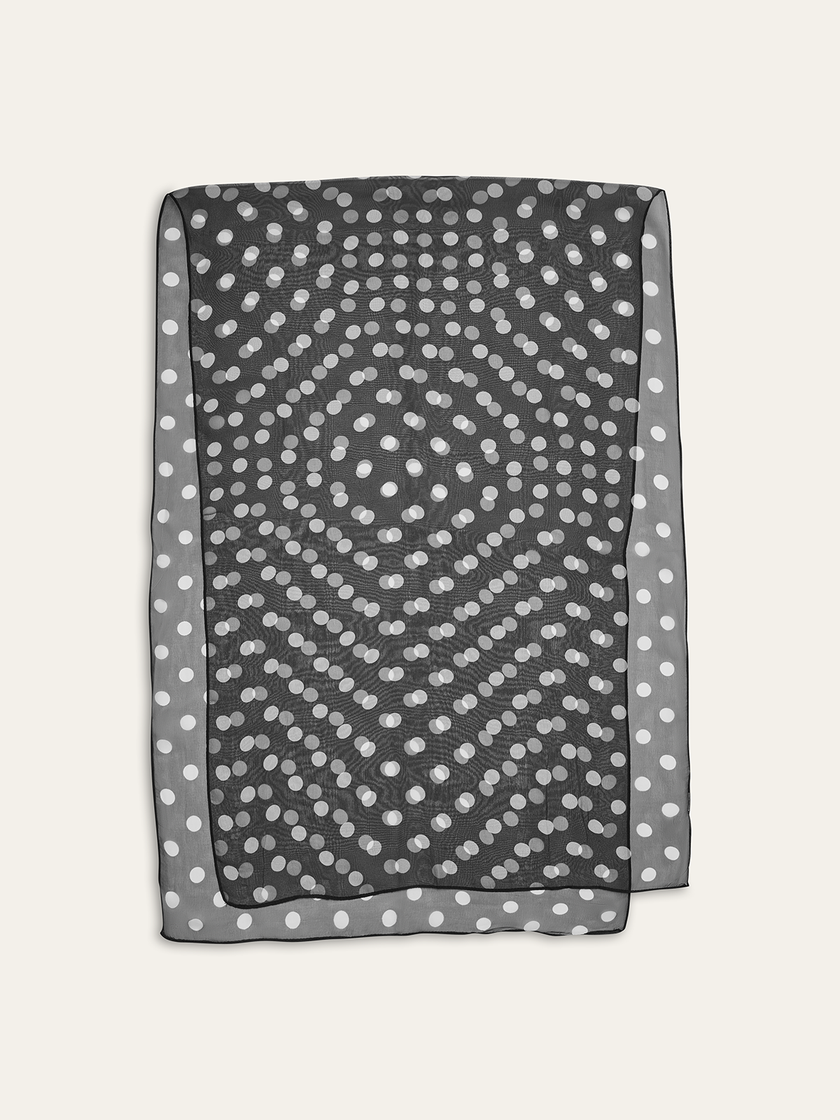 Polka Dot Şeffaf Eşarp